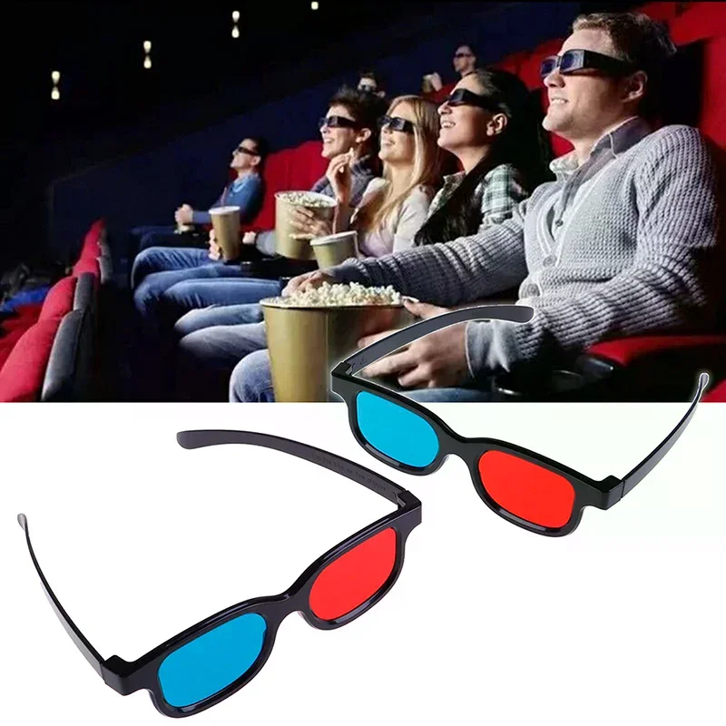 1Pcs Universal Red Blue 3d Glasses For Dimensional Anaglyph Movie Game