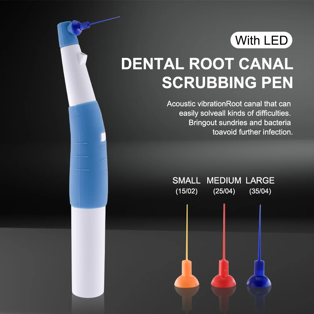 Wireless Dental LED Endo Activator Ultrasonic Endo Irrigator Root Canal Vibration Cleaning Tool with 60pcs Tips view 2