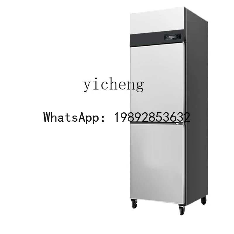 S5  Air Cooling Frostless Two-Door Refrigerator Commercial Vertical Refrigerated Cabinet Freezer Cake Strip Freezer
