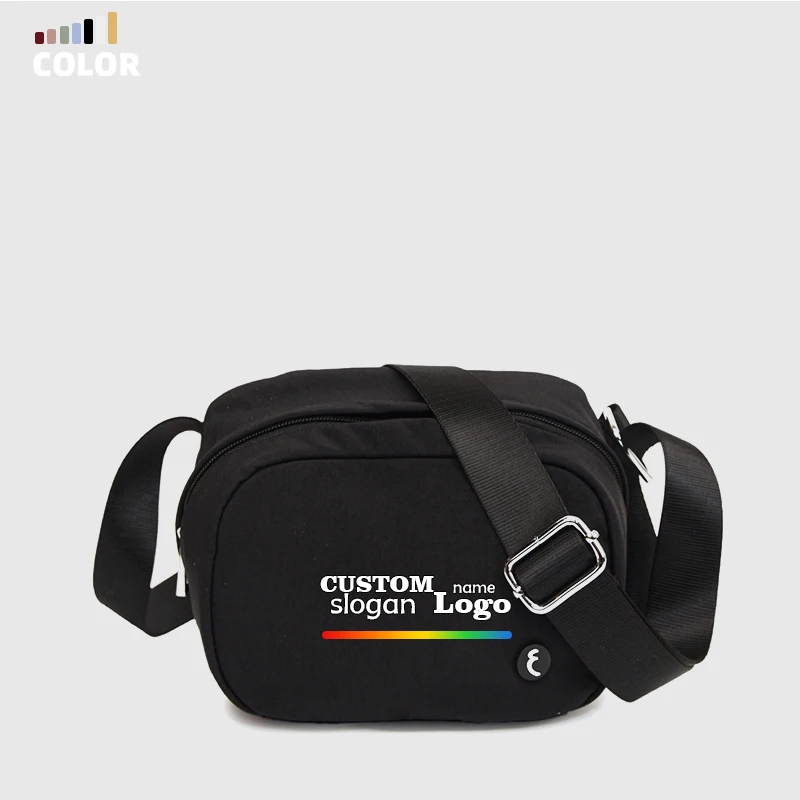 

Custom Women's Waterproof Nylon Sport Yoga Belt Bag Waist Chest Crossbody Fanny Pack for Anywhere Hip Bum Messenger Bag