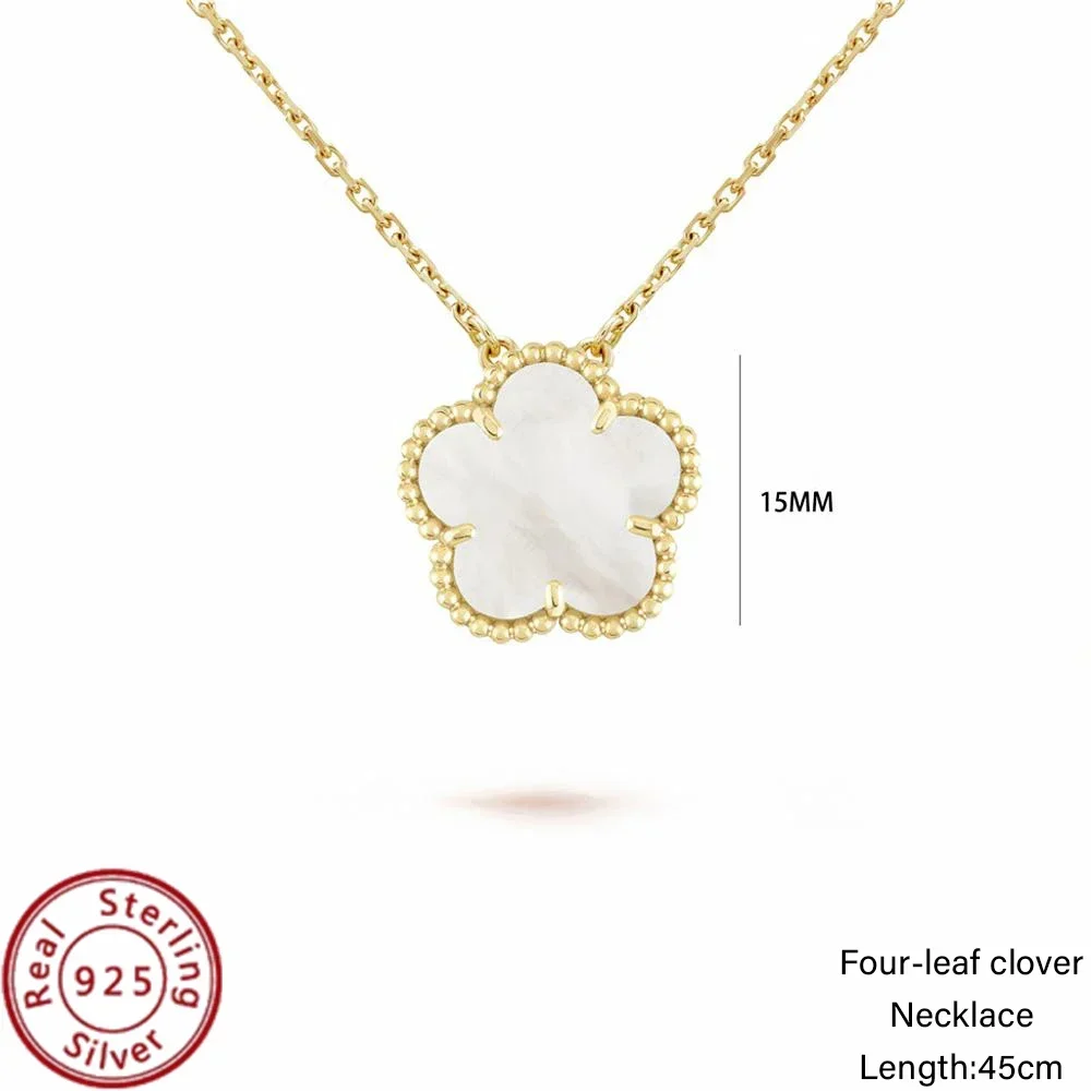 Affordable Luxury: S925 Silver VCA Clover Pendant Necklace