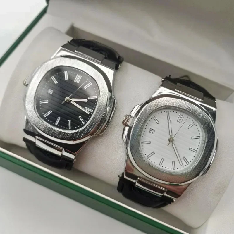 2025 ساعة رجالية بحزام رأس السنة الجديدة، تقويم رياضي للأعمال، ساعة خفيفة ليلية