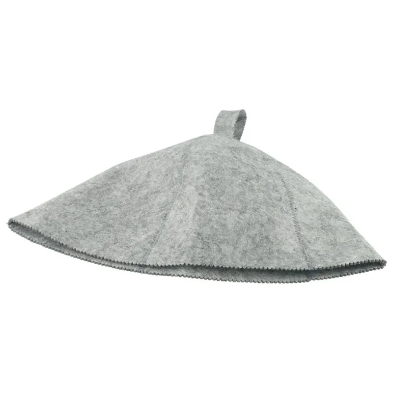 Gorro de Sauna de fieltro de lana para mantener el calor, protección del cabello para el baño, cabeza de piel, gorro de Sauna para Spa, accesorios para gorro de baño, 1 Uds.