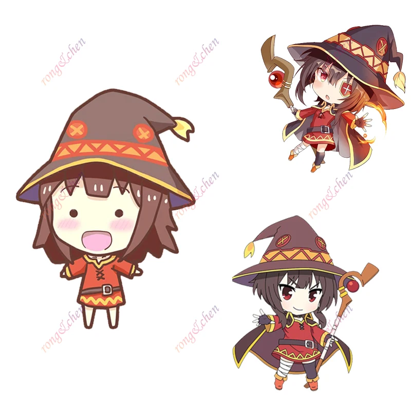 Anime Car Sticker Konosuba Baby Megumin for Car Motorcycle Racing Helmet Laptop Trunk Body Car Window Surfboard PVC Vinyl Decals