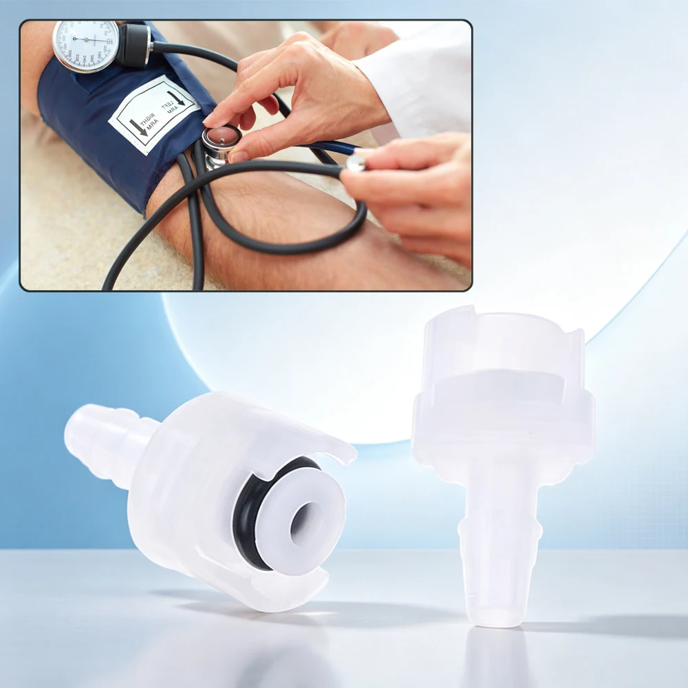 Blood Pressure Cuff Single Tube Air Hose Connector for Welch Allyn/Marquette/Datex-Ohmeda Zoll Slot To Lock Plug