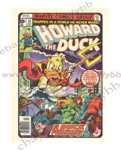 1pcs 1977 Howard the Duck Comics metal tin sign wall hangings for bedroom