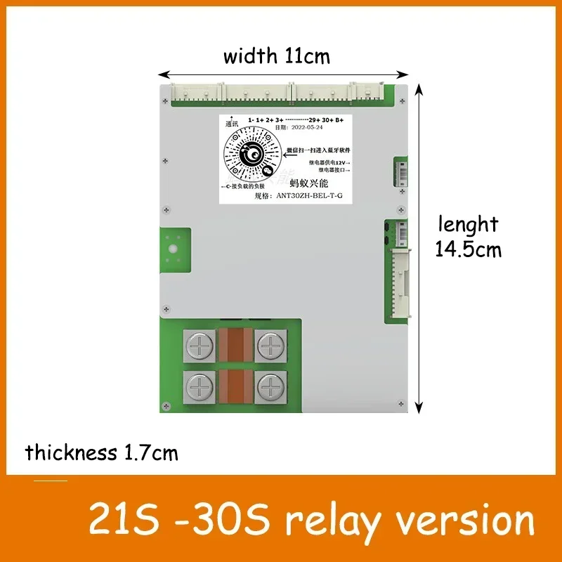 Relay Solution Ant BMS CAN RS485 GPS Smart Bluetooth 8S to 30S 20S Lithium Battery Protection Board 16S 300A 500A 600A