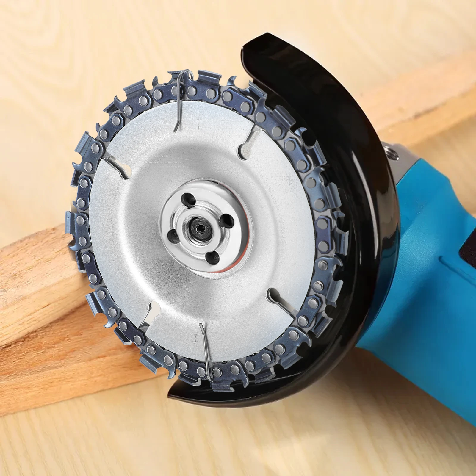 

4 Inch Tooth Grinding Chain Wood Carving Cutting Wood Carving Disc Tool For Angle Grinder Plastic Ice Rubber Saw Disc
