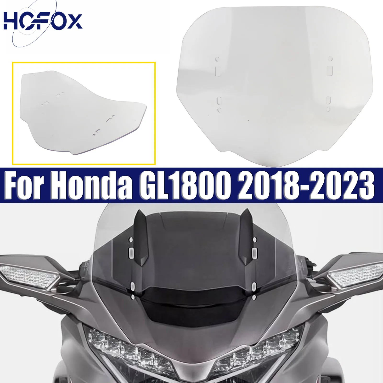 

15" Windshield Motorcycle Windshield Windshield Windguard Accessories For Honda GL1800 2018-2023
