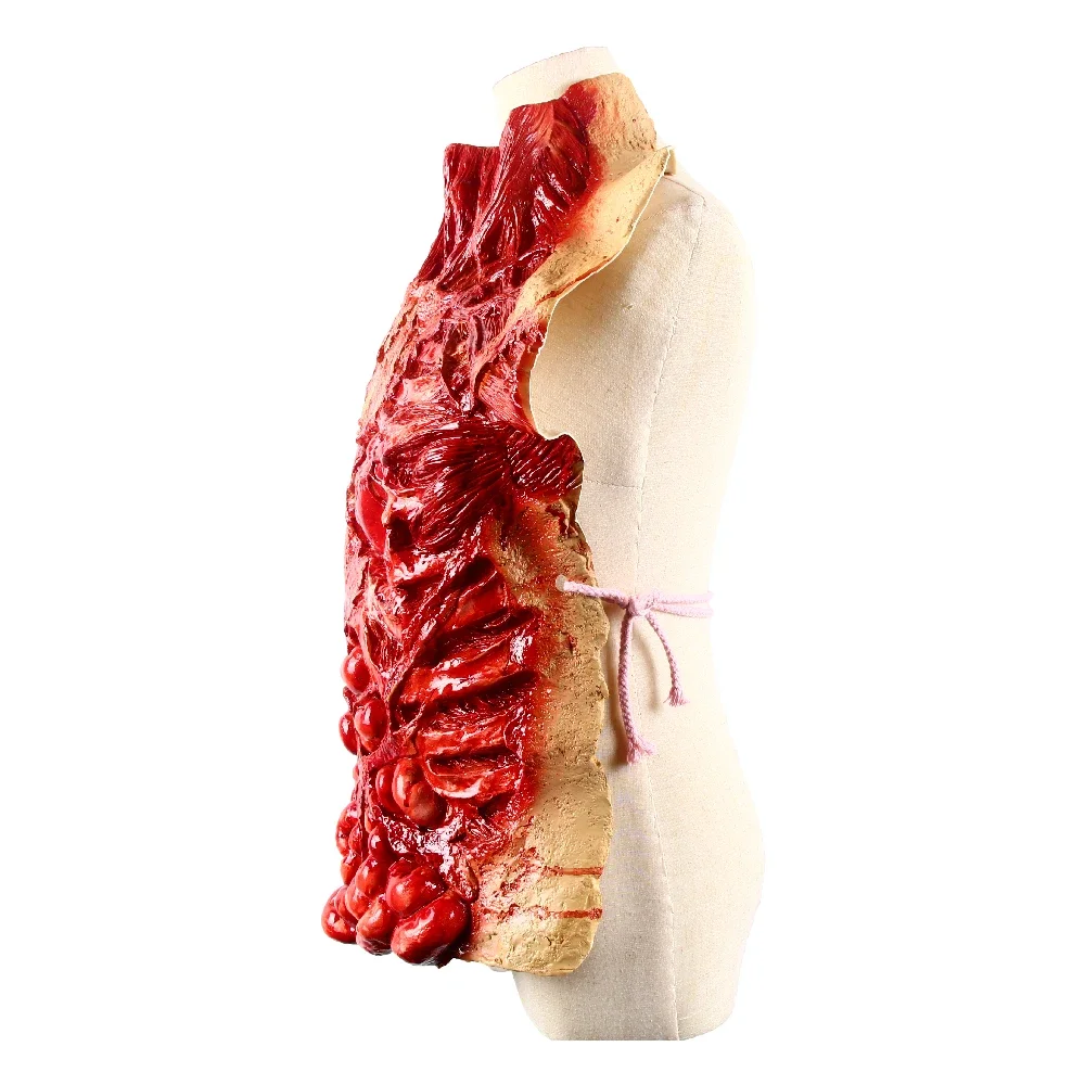 Spaventoso sangue intestino scheletro spaventoso sangue addominale Zombie abbigliamento gioielli Halloween Performance Prop