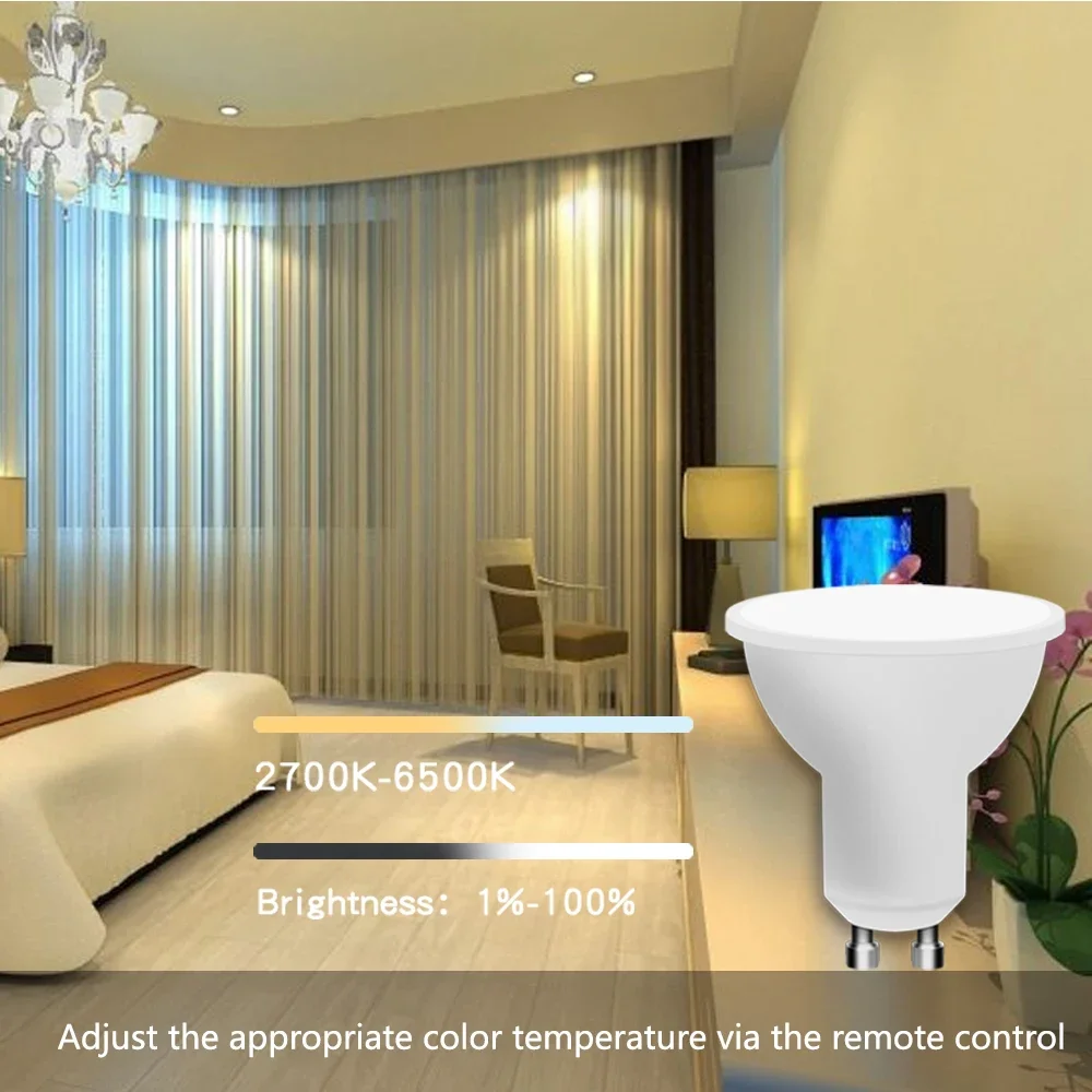 LED Bulb GU10 RGBW 85-265V LED Light Infrared Remote Control Color Changing RGB White Light Spotlight LED Spotlight