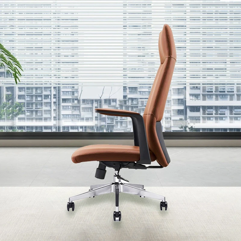 Fashionable ergonomic height-adjustable office meeting chair for staff, reception, and pre-shift use, luxury executive chair