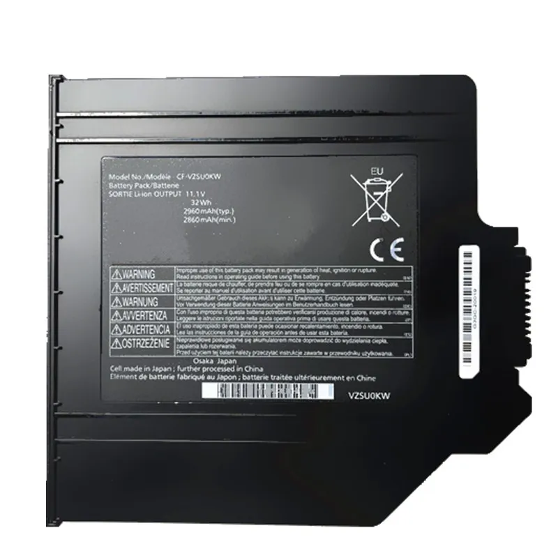 CF-VZSU0KW 노트북 배터리 CF-VZSUOKW 파나소닉 노트북 CF-54 2차 베이 Cf-54mk1 미디어 베이 2차 11.1V 2860mAh 32Wh