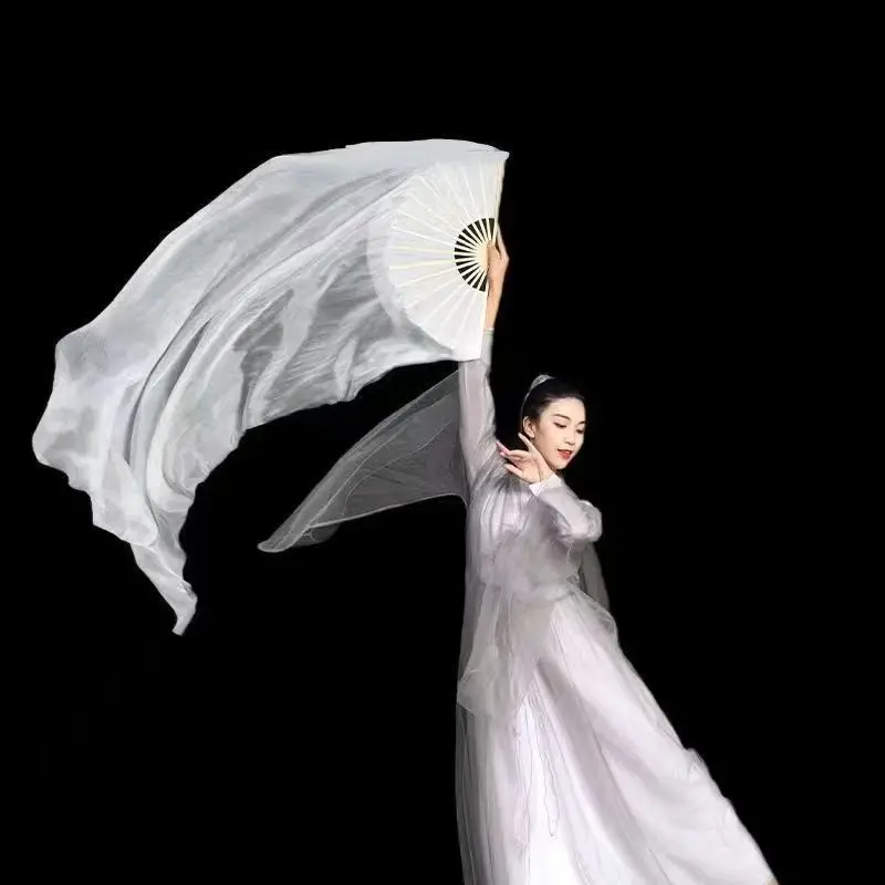 ベリーダンスパフォーマンス扇子模造シルク素材ベールダンス衣装アクセサリー大人女性のための 1.2 メートル 1.5 メートル 1.8 メートルの長さ