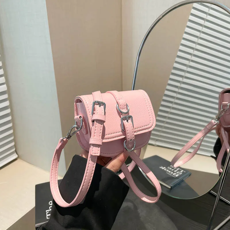 

Spring Minimalist Mini Bag, Niche Design Crossbody Purse Small Square Shoulder Bag Compact Wallet on Chain Petite Wristlet