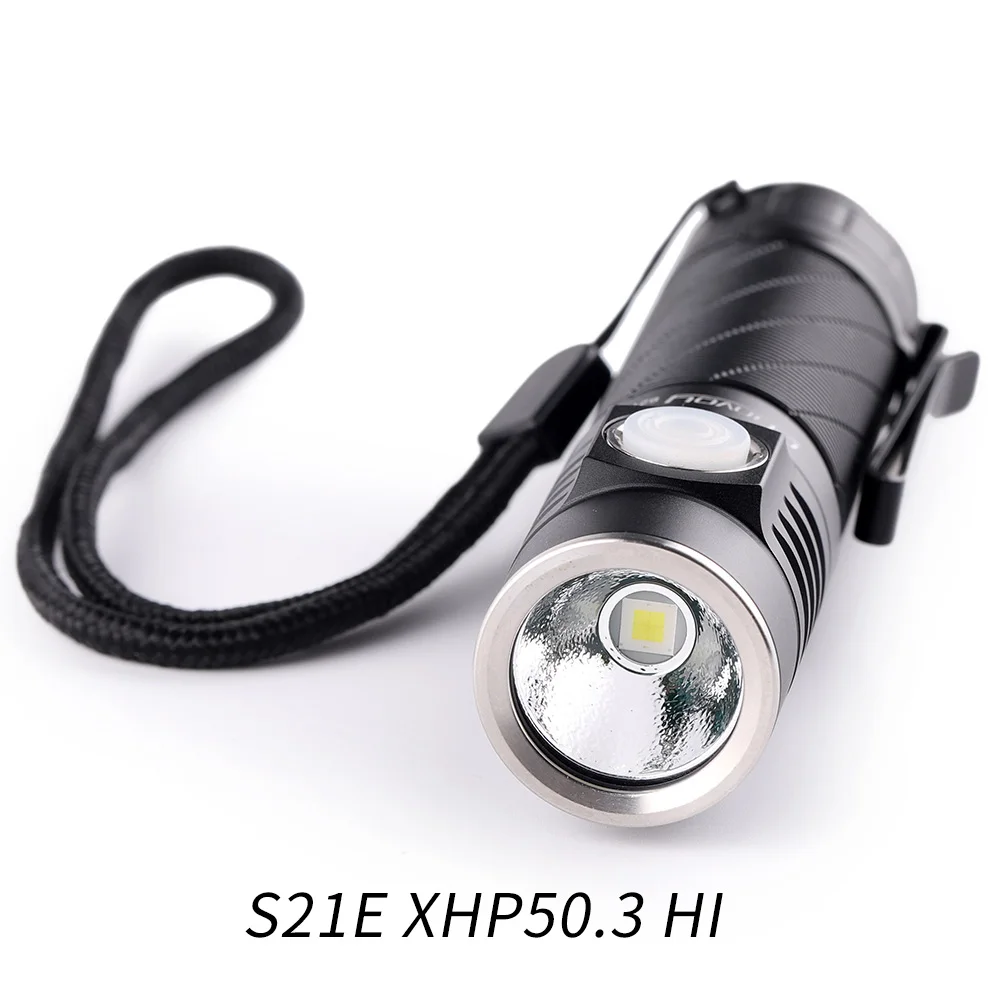 Convoy S21E With XHP50.3 HI Led Linterna 21700 1800lm Torch Camping Fishing Hunting Lamp Work Light Type-c Charging Port