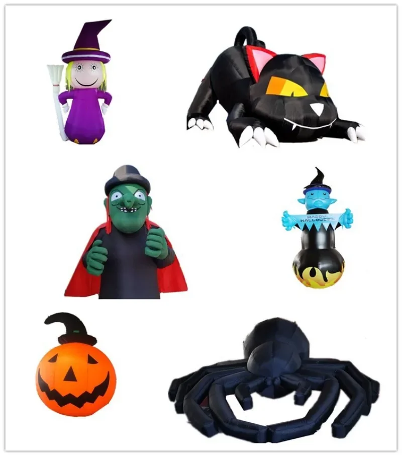 Inflatable Skull Door Black Cat Spider Ghost Arch Door Head Ghost Festival Cartoon Model