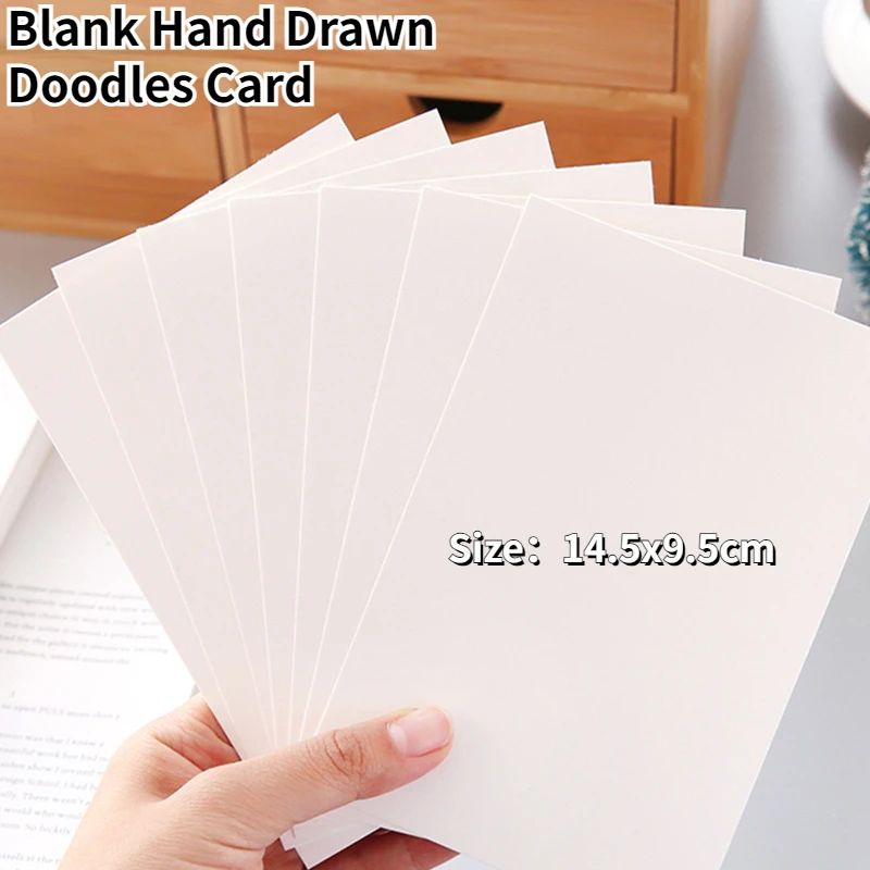50/100/200 Stück 14,5 x 9,5 cm leere handgezeichnete Karte Kartonpapier DIY Kraftpapier Kritzeleien Grußkarte Postkarte Verpackung Geschenkkarte