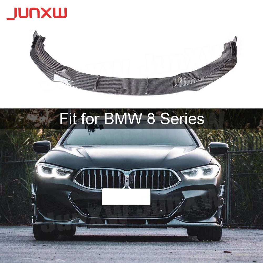 Dry Carbon Fiber Front Lip Spoiler For BMW 8 Series 840i G14 G15 G16 Sport 2019 2020 Car Bumper Chin Guard