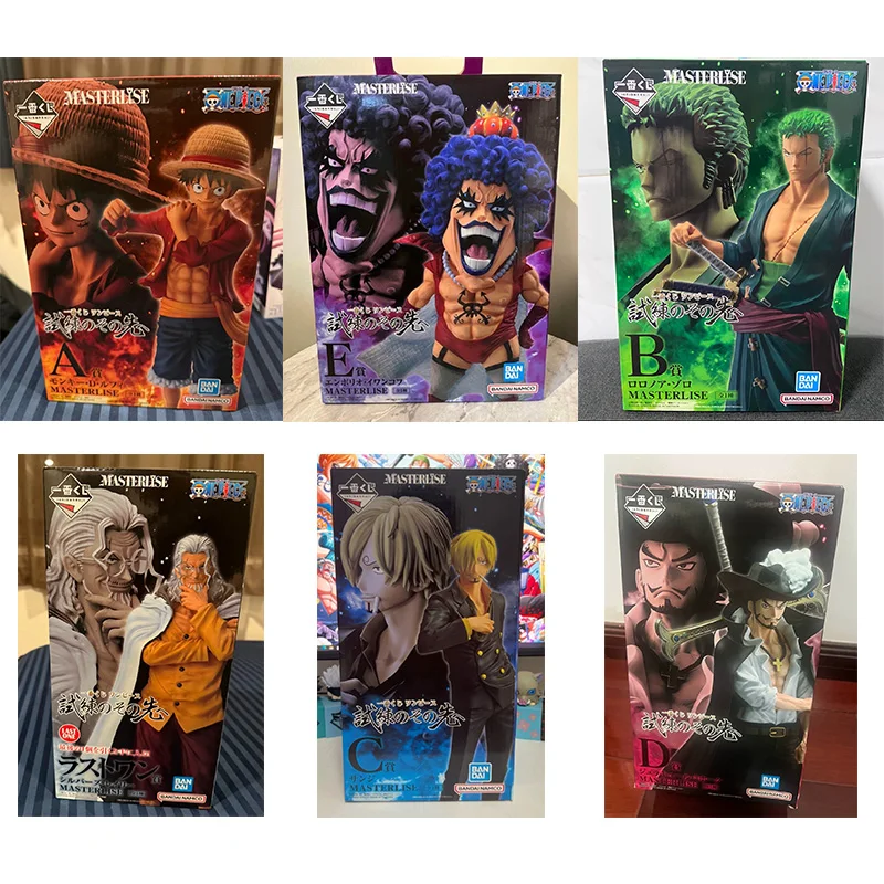 Bandai original ichiban kuji uma peça anime modelo macaco.d.luffy sanji figura de ação brinquedos para crianças presente modelo colecionável