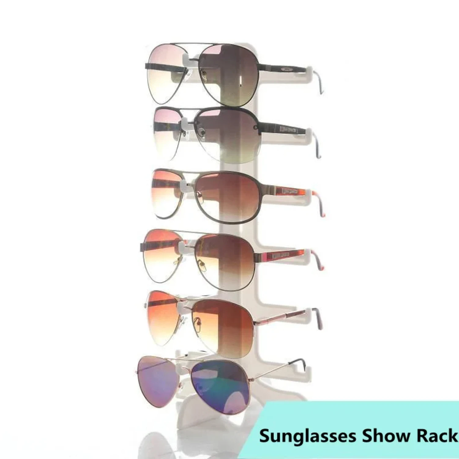 Space-saving Plastic Sunglasses Display Stand Holder Eyeglasses Organizer Shelf - Glasses Rack Holders Shelf Stand