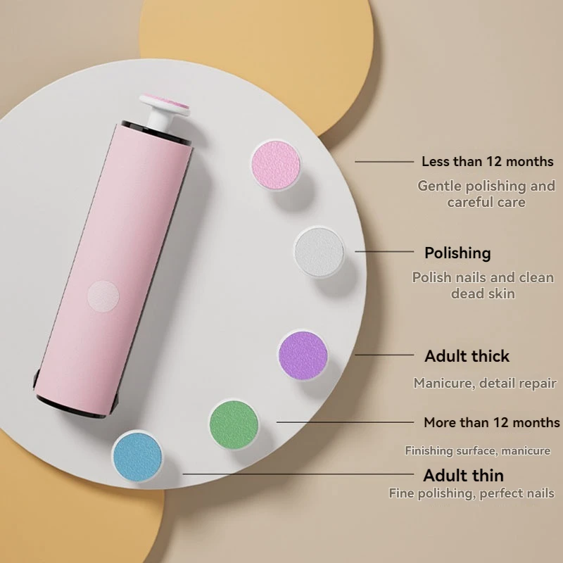 Kid Nail Polisher Tool Baby Electric Nail Trimmer Baby Care Multifunctional Fingernail Cutter Trimmer Infant Manicure Set