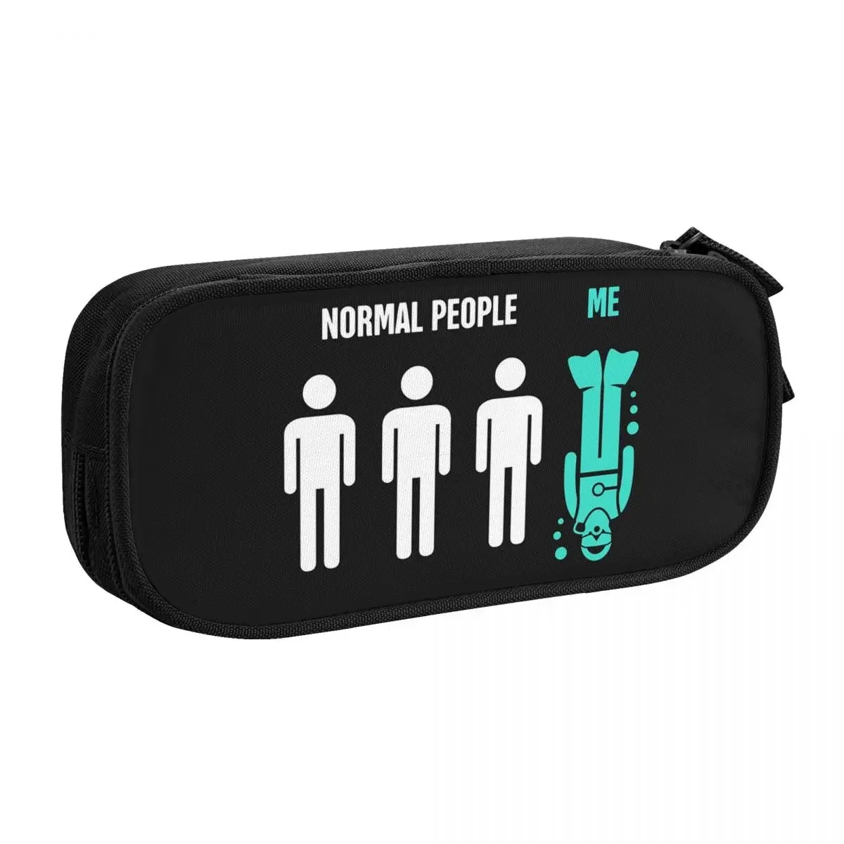 Estuches de lápices de buceo personalizados para personas normales para niña y niño, caja de bolígrafos para buzos de buceo de gran capacidad, accesorios escolares