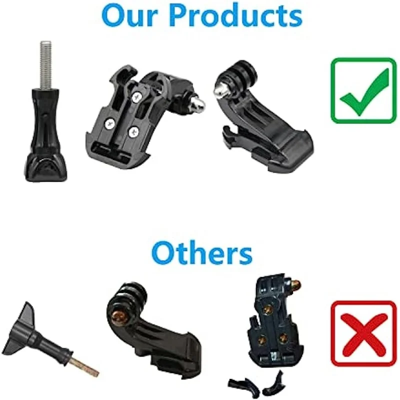 J Hook Adapter Mount Quick Release Long Screw For GoPro Hero 12 11 10 9 8 SJCAM Xiaomi yi 4k DJI OSMO Action Camera Accessories