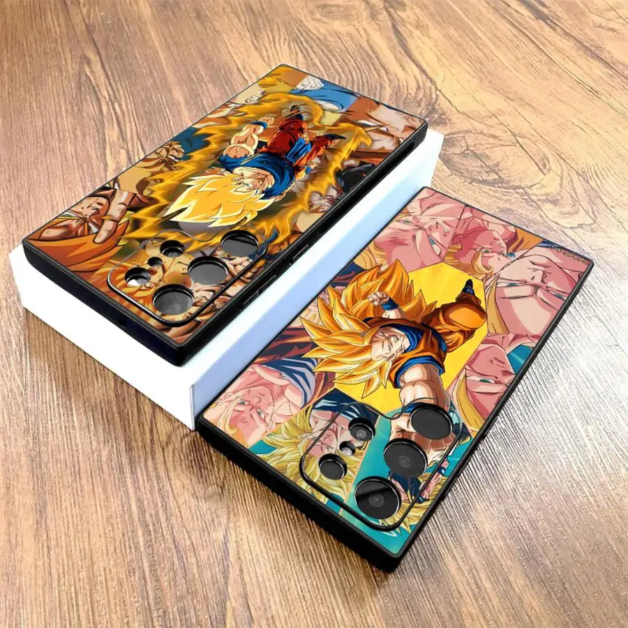 Case for Samsung Galaxy S9 S23 FE S24+ S24 Plus S25+ S20 S21 S22 S25 Ultra Soft Back Phone Cover Dragon Ball Cool Son Goku