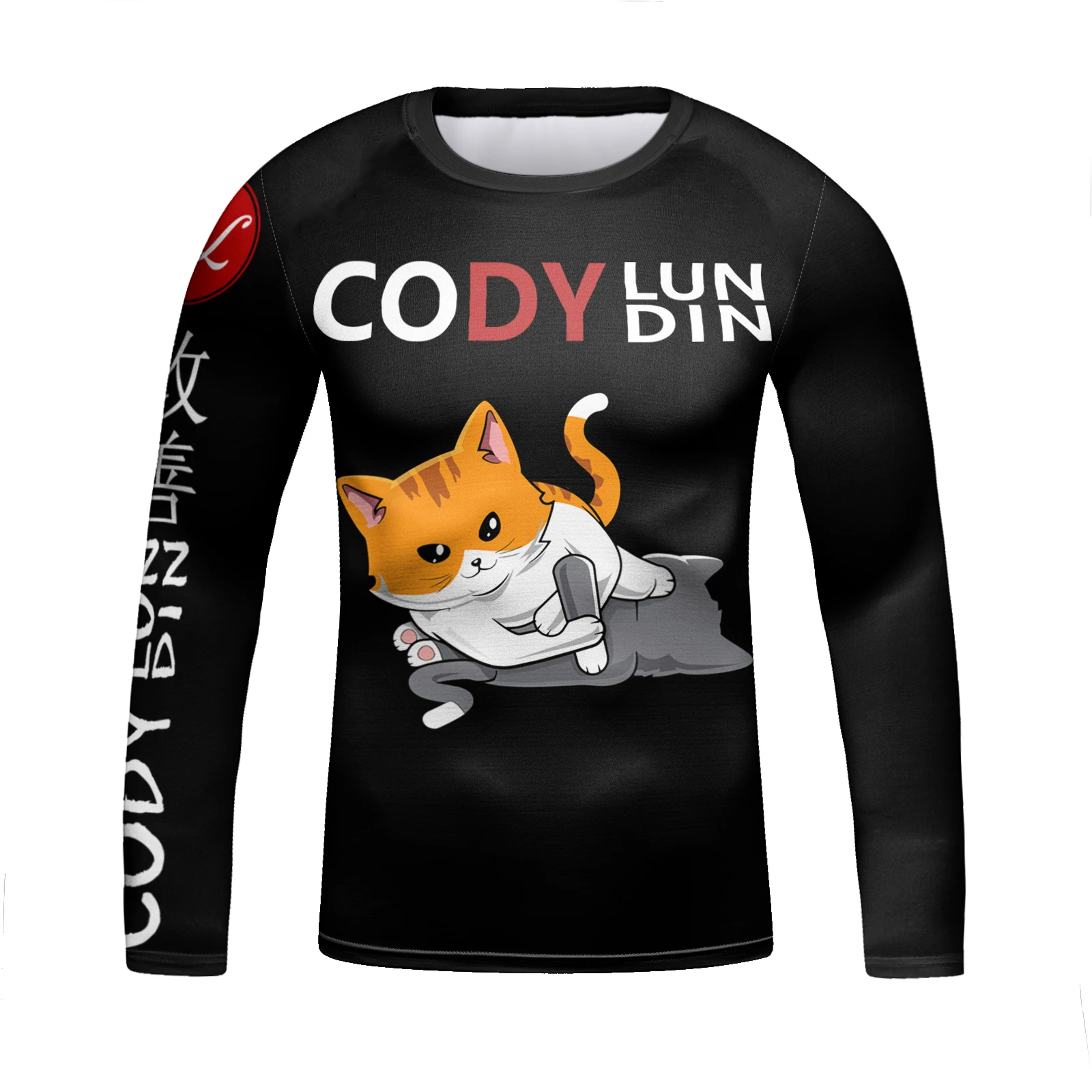 Cody Lundin Free Shipping Kid jiu jitsu Rashguard No Gi Fightwear Compression BJJ Shirt Children Boy T Shirt Gym Training Tees