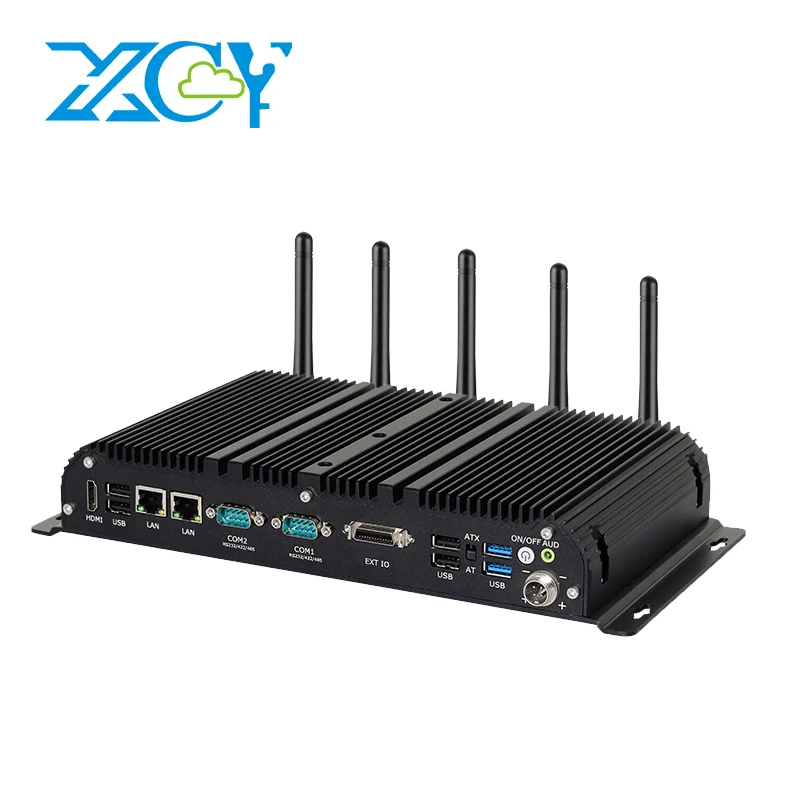 

X64G Fanless Industrial PC i7-1165G7 6x COM Ports 2x 2.5GbE 6xUSB WiFi 4G/5G Modem Win10/11 Linux GPIO DC9V-36V
