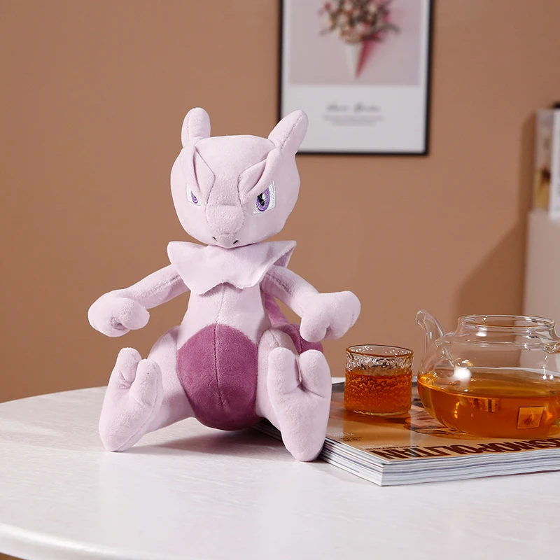 البوكيمون Mewtwo Peluche ألعاب من القطيفة Kawaii Mew أفخم دمية بيكاتشو محشوة عروسة كارتون وسادة الإبداعية هدية عيد ميلاد للطفل #6