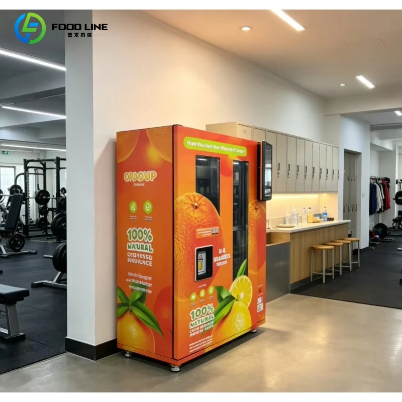 100% Pure Automatic Remote Monitorable 24H Unmanned Fresh Orange Juice Vending Machine with Auto-Clean
