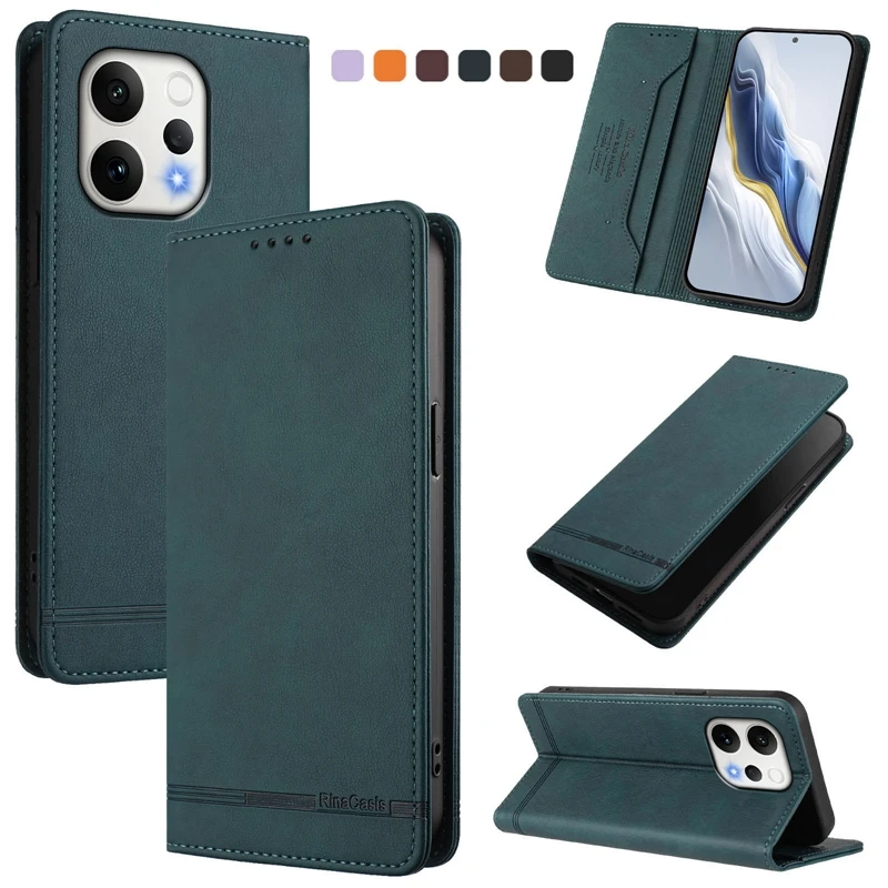 

Pop For OPPO Reno 15F Cover Leather Magnetic Cover On For Oppo Reno15F Reno15 F 5G CPH2801 Case Flip Stand Phone Cases Coque Fun