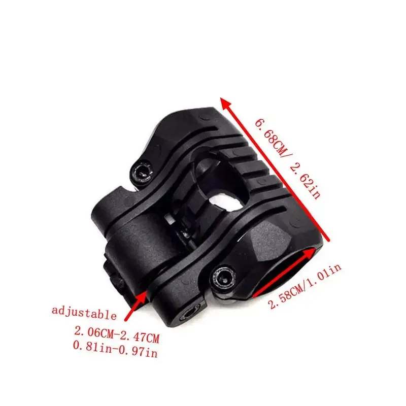 The Durable 25mm Five-spot Flashlight Clip Holds The Helmet Firmly in Place, Perfect for Fishing, Camping and Going Out