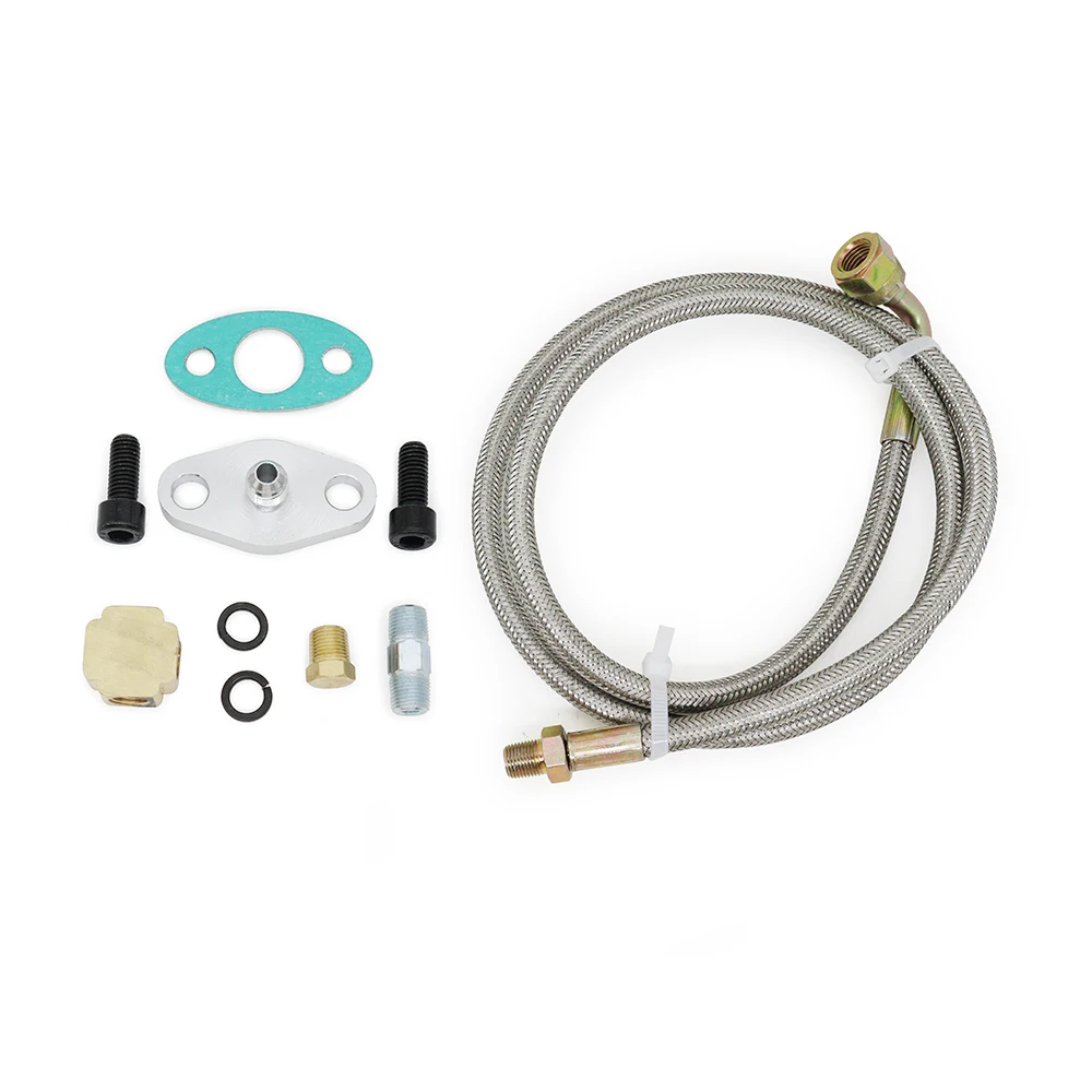Kit de ligne de vidange de rajeunissement d'huile turbo, turbocompresseurs de 41 pouces résistants à 90, T3, T4, T60, T61, T70, 1/8 Pnt