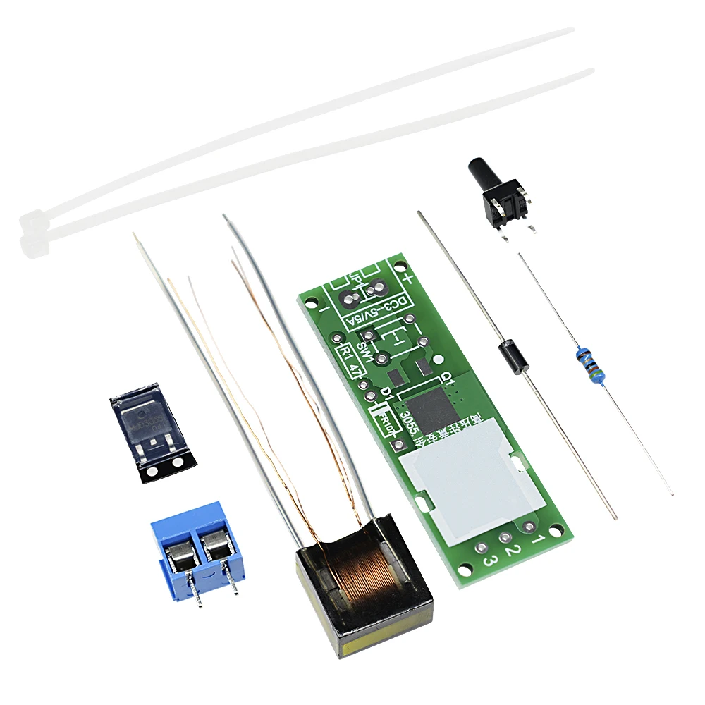 DC3-5V DIY Kit High Voltage Generator Arc Igniter Lighter Kit for DIY Electronic Production Suite
