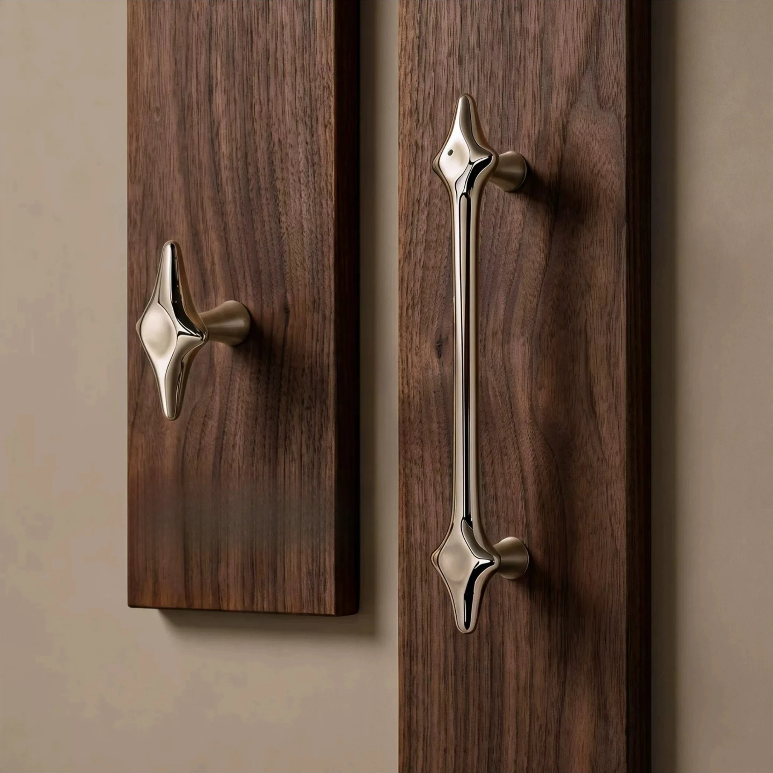 Medieval Wardrobe Cabinet Pulls Door Handle Titanium Silver Drawer Knobs Single Hole Furniture Hardware Handle