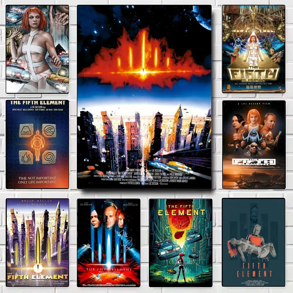 Movies T-The Fifth Element Poster Modern Wall Art for Bedroom Living Room Cafe Bar Aesthetic Home Decor Gift