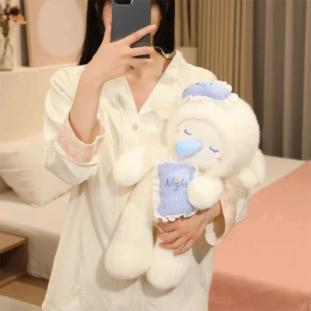 

Милая мягкая плюшевая овечка-компаньон с соской, аниме-фигурка, успокаивающая игрушка, подарок на день рождения для девочки