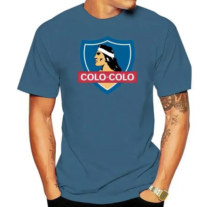 Summer Fashion T-shirt Camiseta Football Futbol Soccer Blanco Y Negro Mens Colo Colo Chile T Shirt