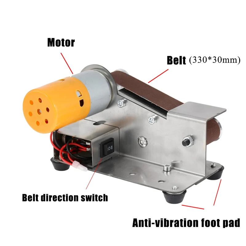 Elektrische Gürtel Sander Schleif Maschine Messer Spitzer Holz Kanten Polieren Maschine Grinder Multifunktionale Cutter Volle Aceessory