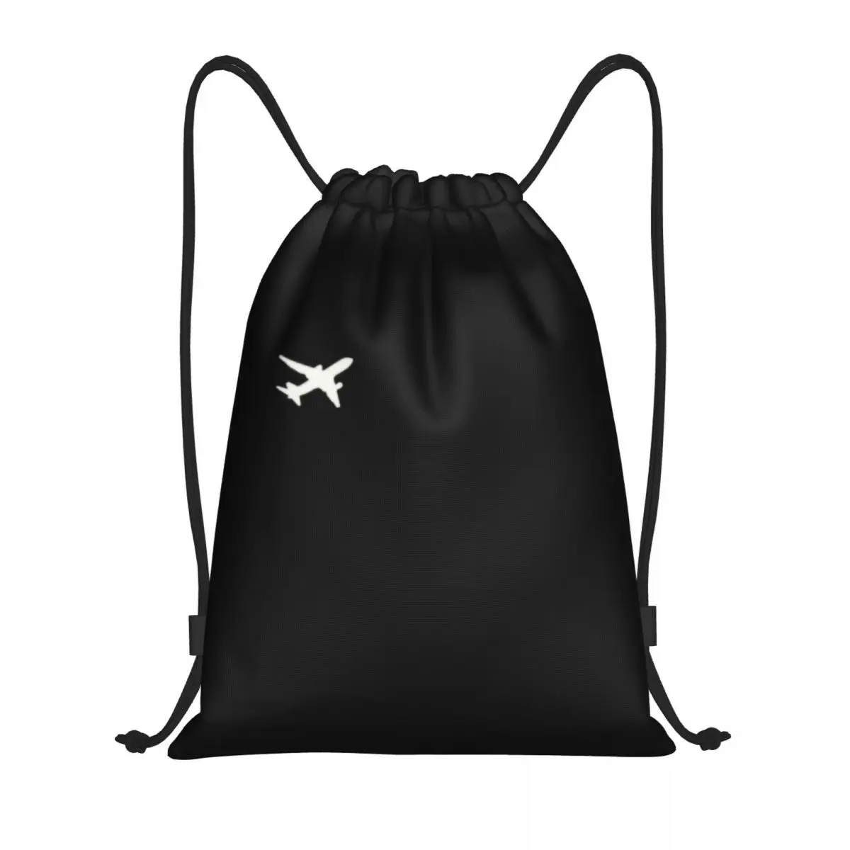 Mochila Little Airplane Drawstring, Sports Gym Bag para mulheres e homens, Piloto de voo, Aviação, Aviator Training Sackpack