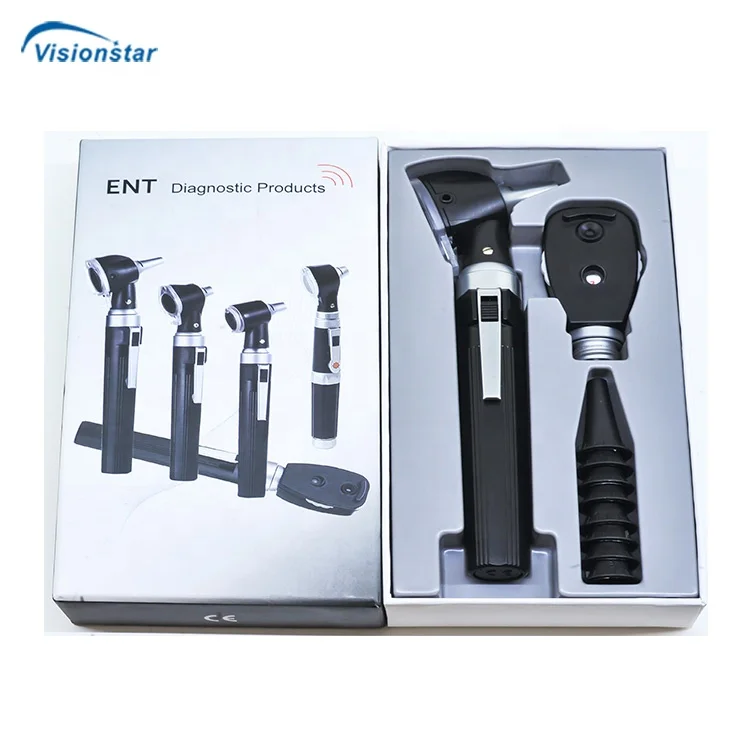 Professional Otoscope Set Ophthalmoscope Daily Check ENT Diagnostic Examination Veterinary Otoscope