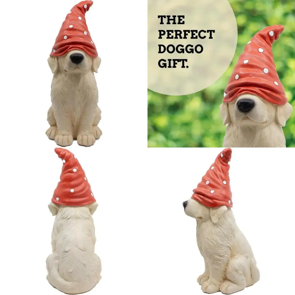 

Статуя гнома «Золотистый ретривер»: украшение для собаки на открытом воздухе или в помещении, садовое искусство, компаньон лабрадора, фигурка «Золотистый ретривер»