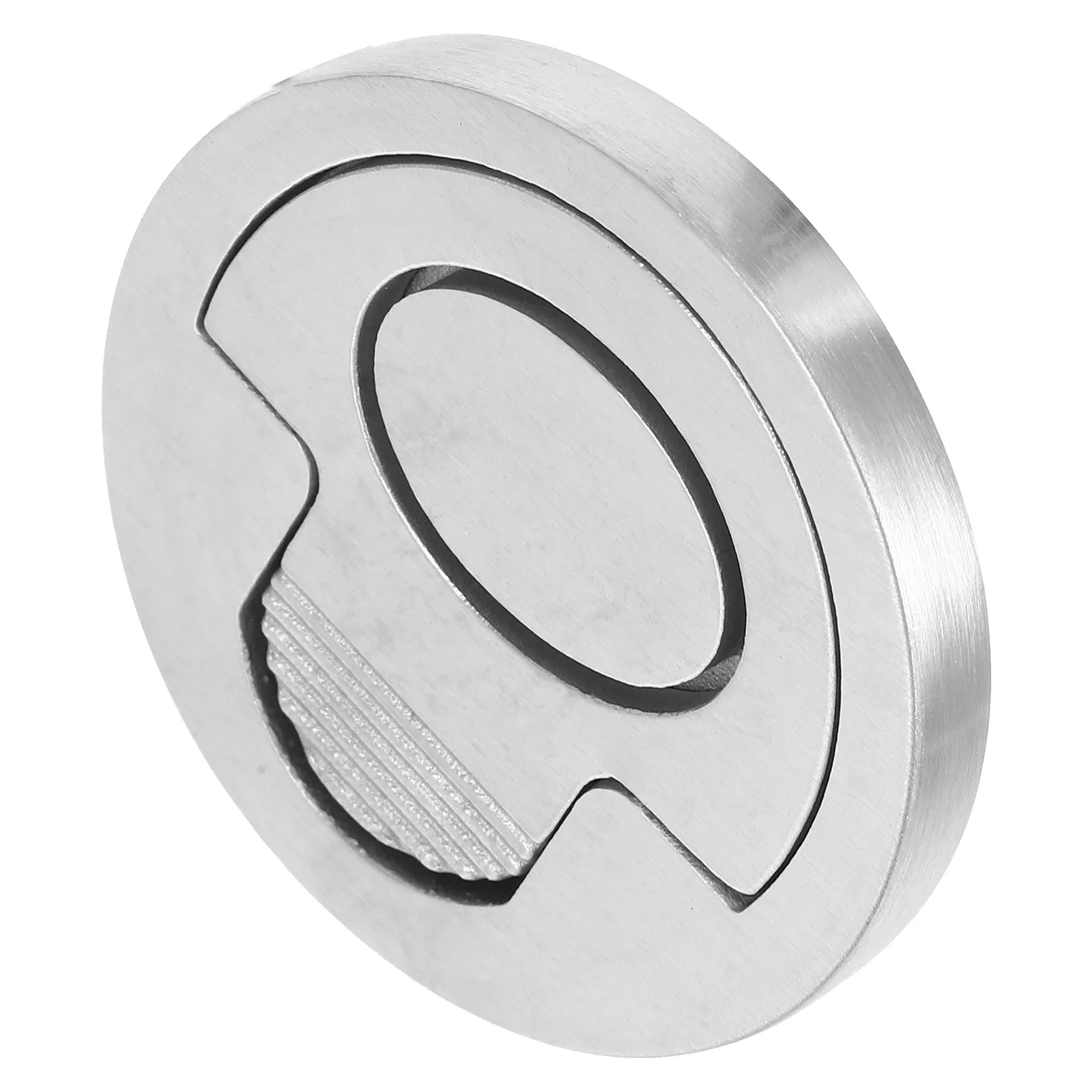 

Round Pull-up Stainless Steel Cabinet Handles 51x16mm Sandblasted Finish for Cabinets Sliding Doors Deck Boat Hatches