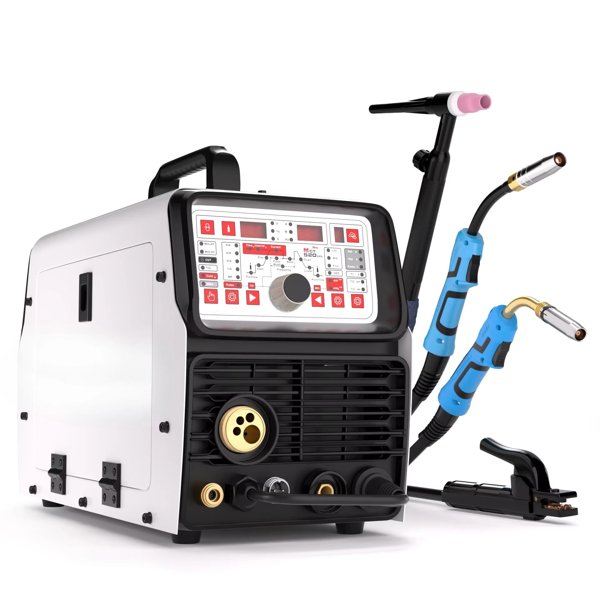 

ANDELI 2022 New Arrival MCT-520DPL PRO Multi-Function Welder MIG/TIG/MMA/CUT/COLD Welding/MIG Pulse Can Welding Aluminum 5 in 1