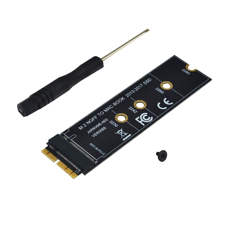 Connecteurs d'adaptateur SSD M2 vers SSD pour ordinateur portable Apple, Air 2013, 2014, 2015, 2016, 2017, clé M.2 M, Pcie Tage, Ngff