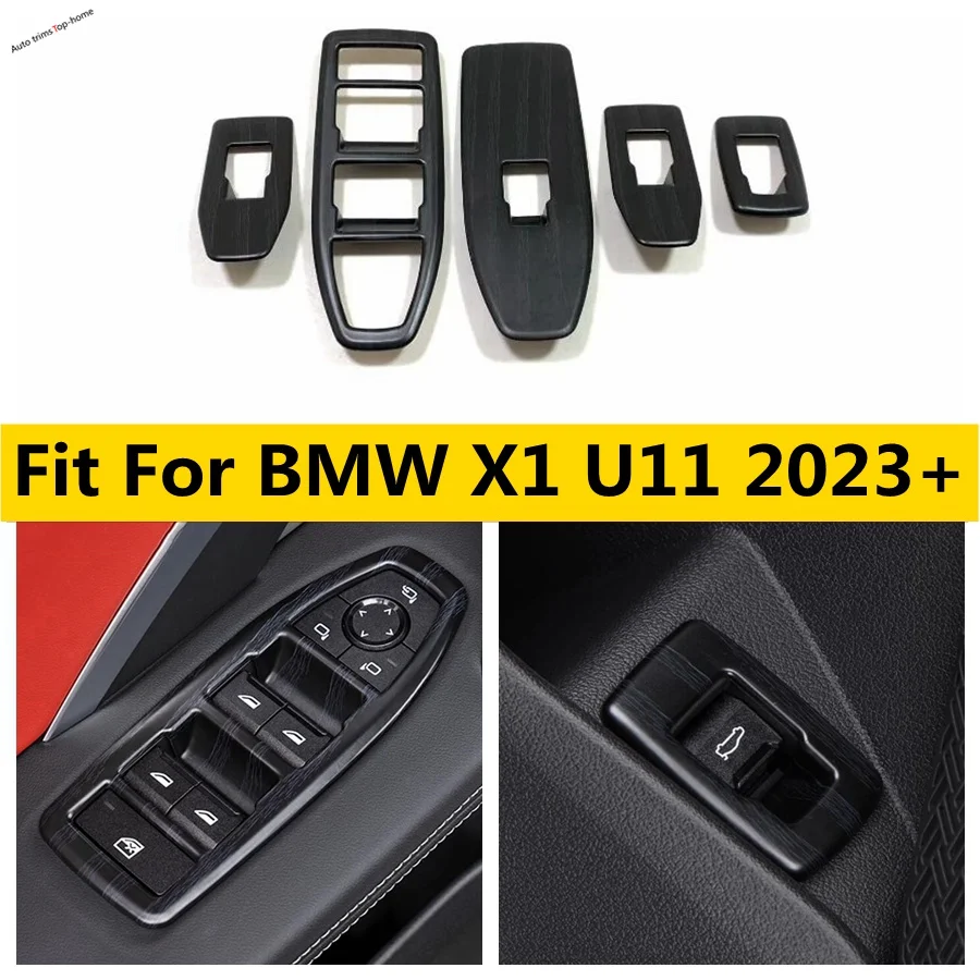 

Door Handle Holder Window Glass Lift Down Control Button Cover Trim Switch Open Close For BMW X1 U11 2023 2024 Car Accessories