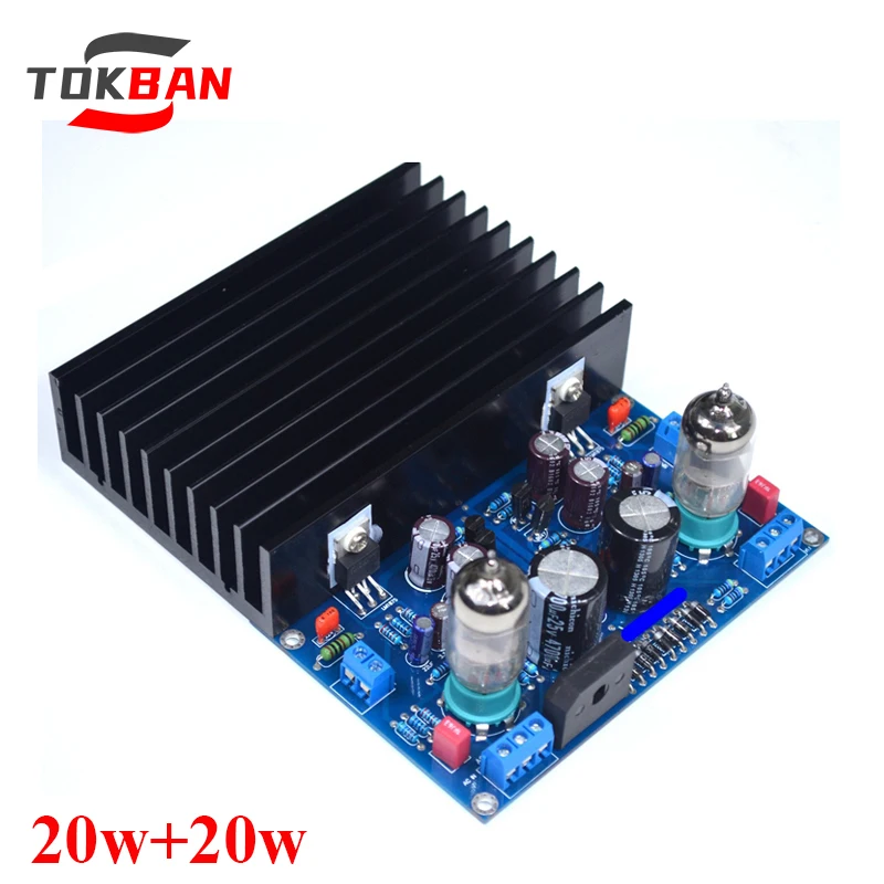 

TOKBAN 20w*2 6J1+LM1875 2-канальная плата усилителя мощности с милым звуком HIFI усилитель звука